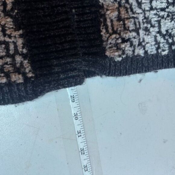 Loft Women's Marbled Wool Blend Open Front Cardigan Sweater Gray Black Size XL - Picture 10 of 10